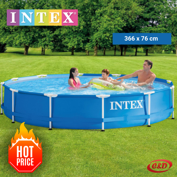 INTEX Bazen; Metalna konstrukcija; 366 x 76 cm