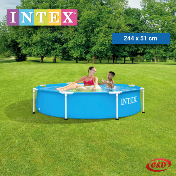 INTEX Bazen; Metalna konstrukcija; 244 x 51 cm