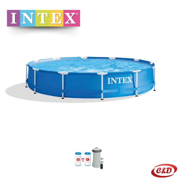 INTEX Bazen; Metalna konstrukcija; 366 x 76 cm - Slika 3