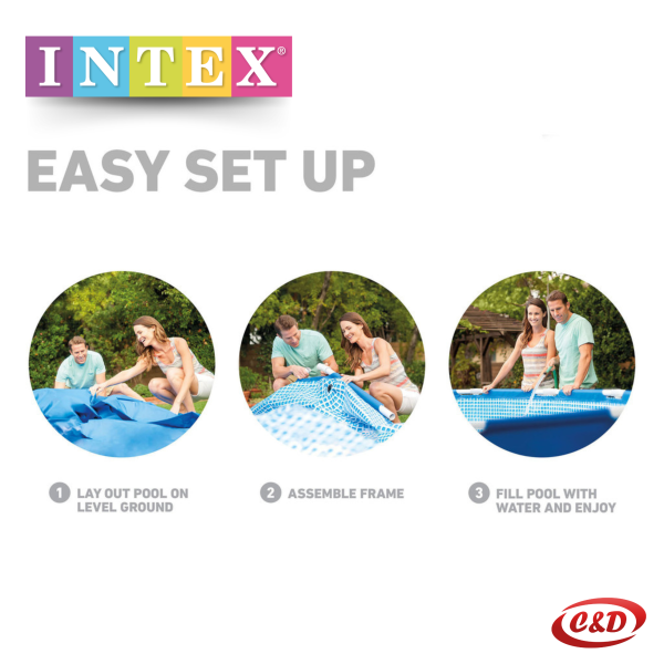 INTEX Bazen; Easy Set; 244 x 61 cm + PUMPA - Slika 7