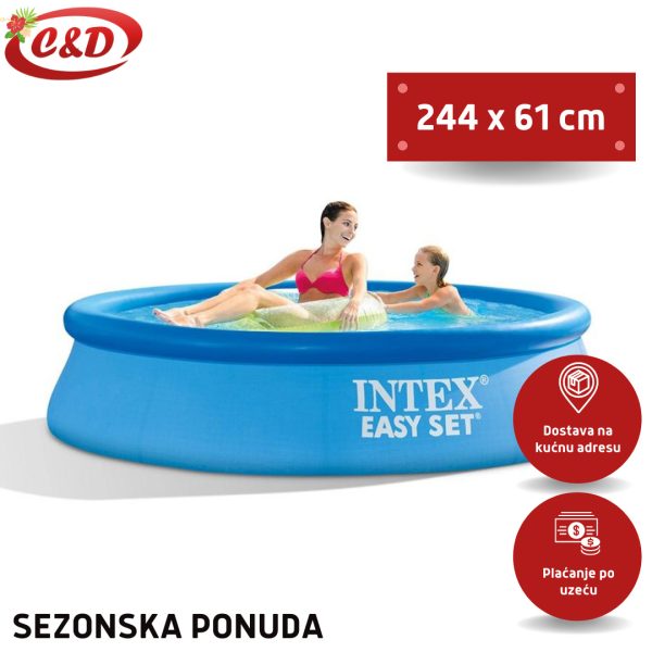 INTEX Bazen Easy Set 244 x 61 cm - Slika 2