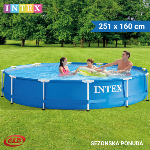 INTEX Bazen; Metalna konstrukcija; 366 x 76 cm - Slika 11