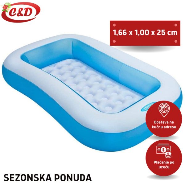 INTEX Bazen 166 x 100 x 25 cm - Slika 2