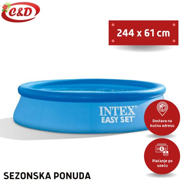 INTEX Bazen Easy Set 244 x 61 cm - Slika 3