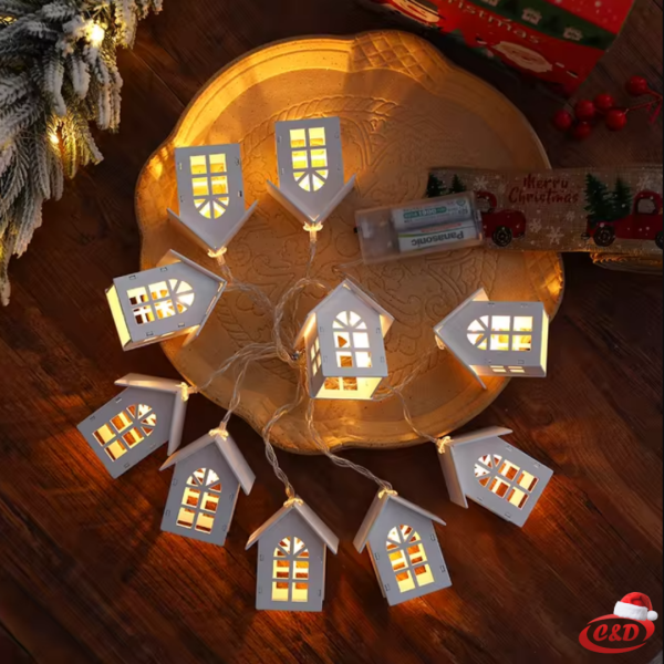 Lampice LED; KUĆICE; 2 m - Slika 3