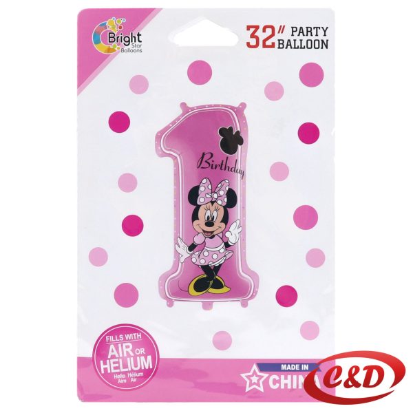 Balon broj Minnie Mouse