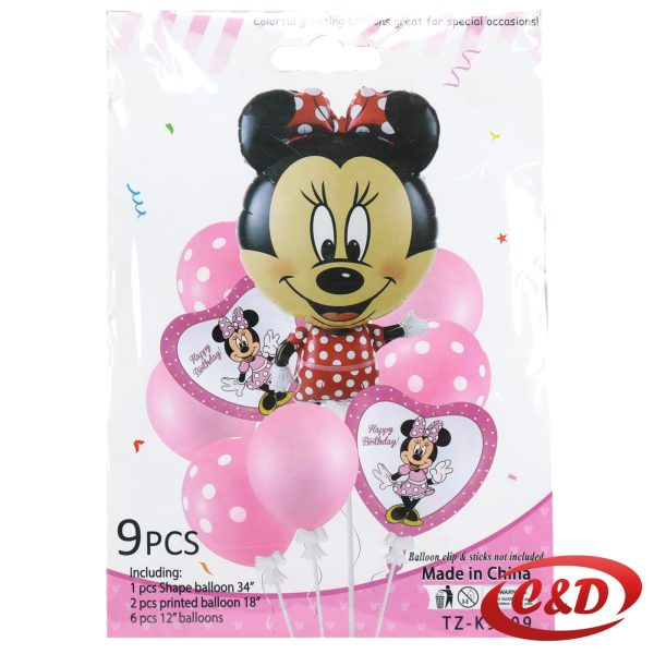 Balon set Minnie Mouse