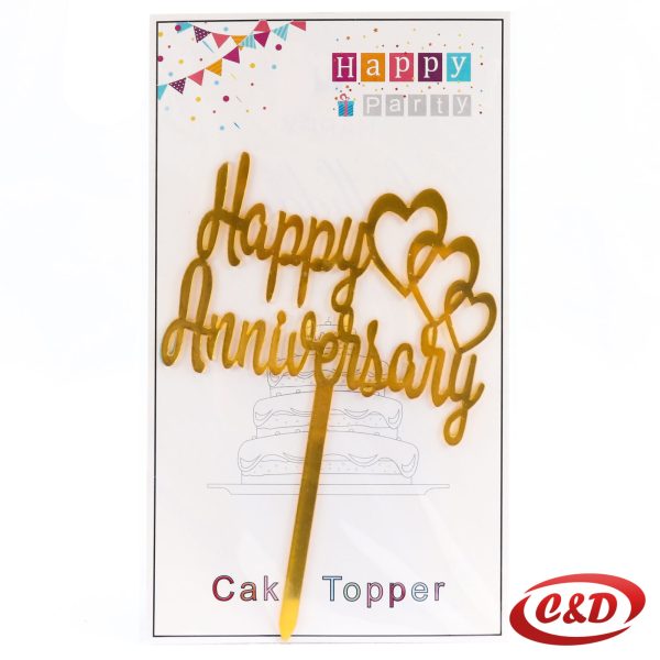 Toper za tortu Happy Anniversary