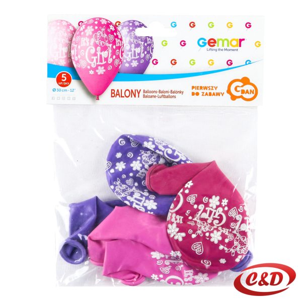 Balon set; It's a girl