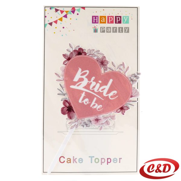 Toper za tortu Bride to Be