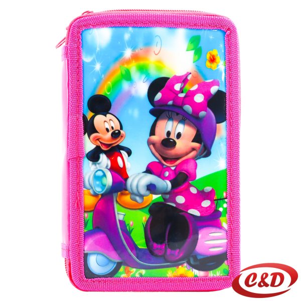 Pernica Minnie Mouse, tri zipa, puna