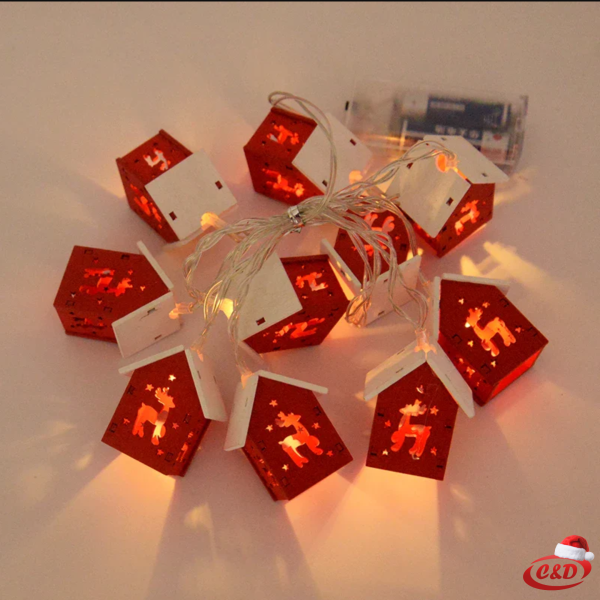 Lampice LED; KUĆICE; 2 m - Slika 3