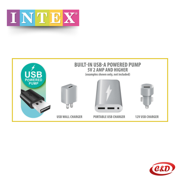 INTEX Zračni madrac; Dura-Beam Standard Prestige s ugrađenom USB električnom pumpom - Slika 8