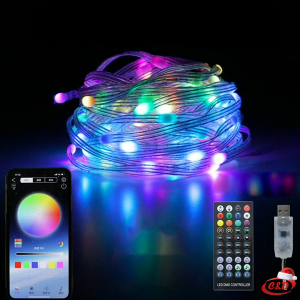 Lampice RGB; MRAVI; 10 m - Slika 3