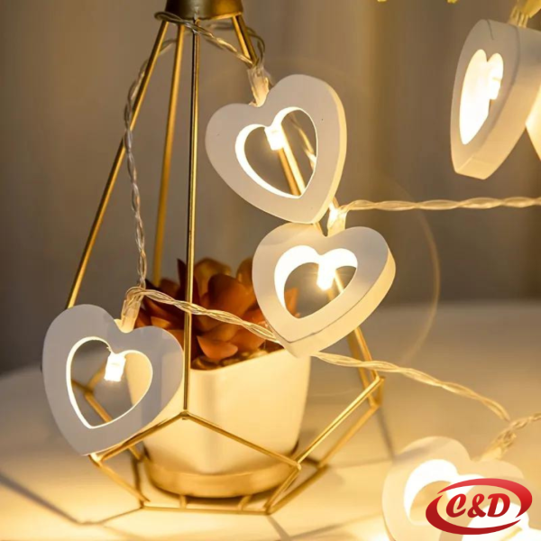 Lampice LED Srce na baterije 2 m