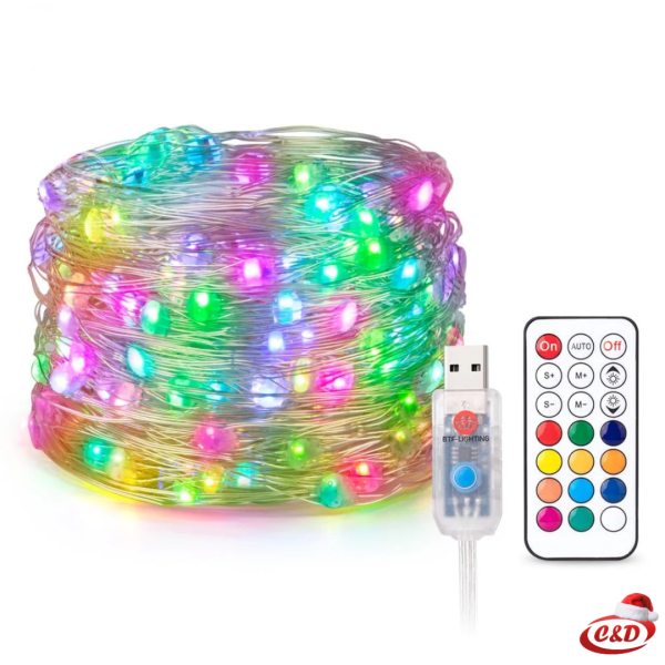 Lampice RGB; MRAVI; 10 m - Slika 2