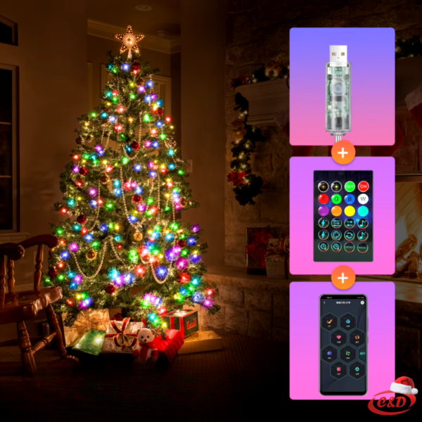 Lampice RGB; MRAVI; 10 m - Slika 4