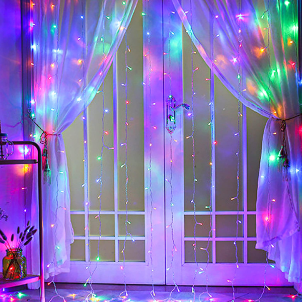 Lampice LED zavjesa/ledenice RGB 3 x 2 m - Slika 4