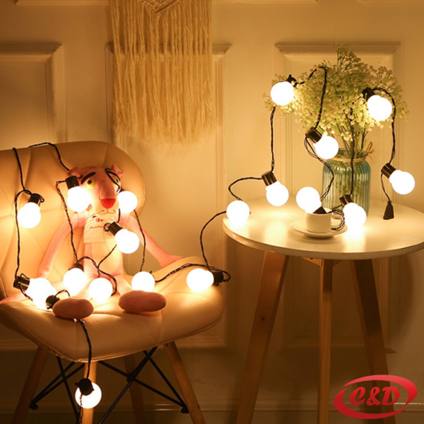 Lampice LED kugle 5 m - Slika 2