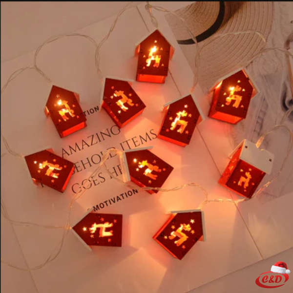 Lampice LED; KUĆICE; 2 m