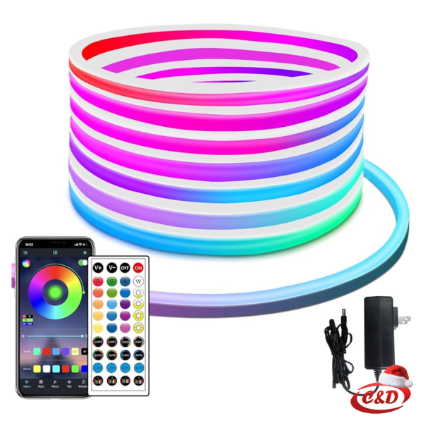 Neon flex traka; RGB; 5 m