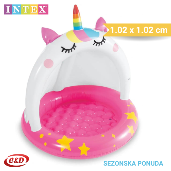 INTEX Bazen; 102 x 102 cm - Slika 6