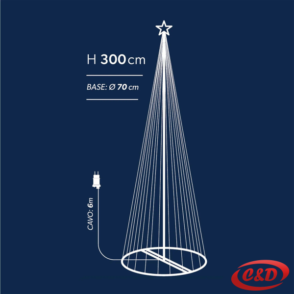 Lampice LED drvce sa postoljem 300 cm - Slika 5