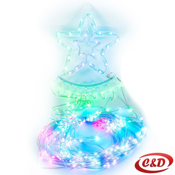 Lampice LED vodopad RGB - Slika 4