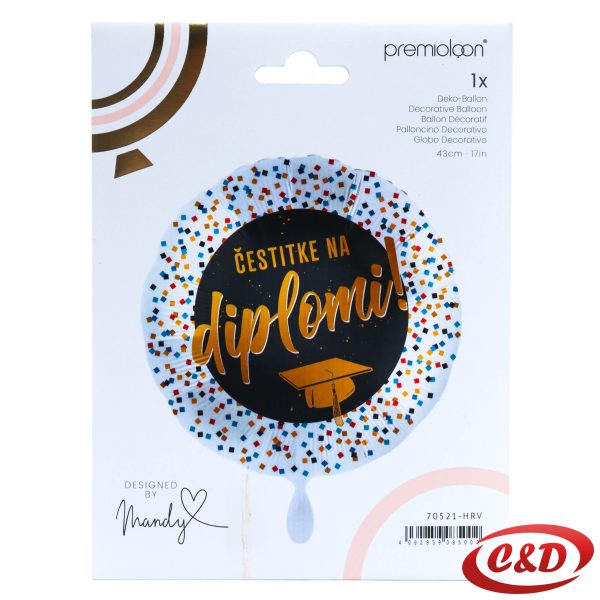 Balon; Čestitke na diplomi