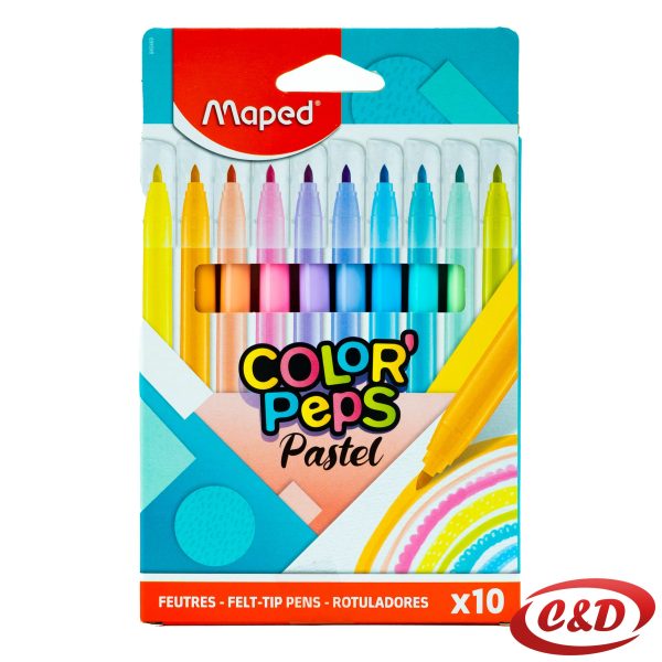 Flomasteri Maped 10/1 Pastel