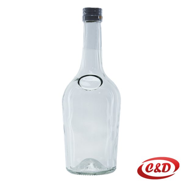 Staklena boca Brandy; 500 ml + čep