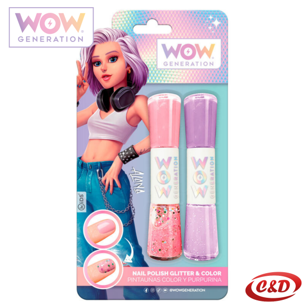 Lak za nokte + gliter; WOW Generation