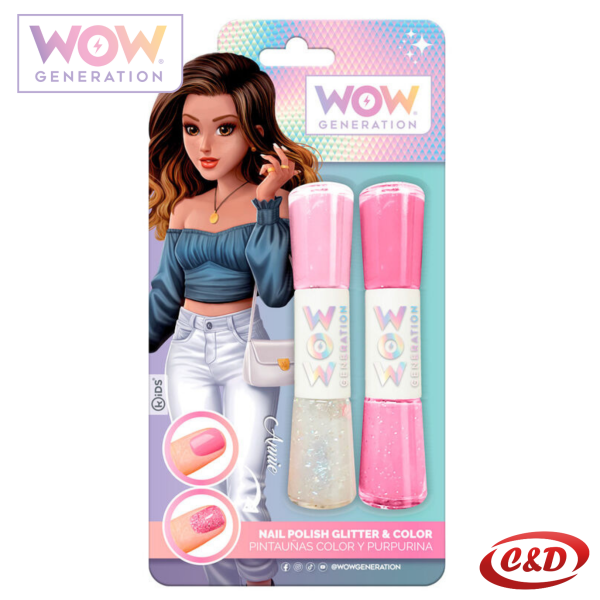 Lak za nokte + gliter; WOW Generation