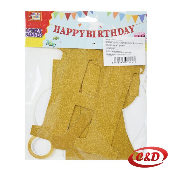 Natpis; Happy Birthday