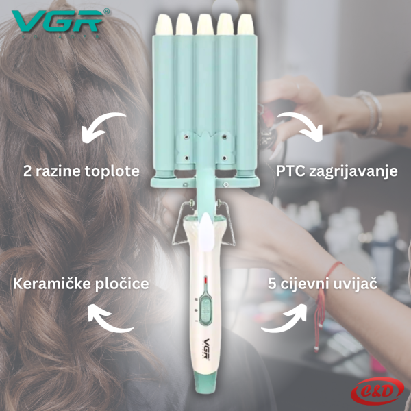 Uvijač/presa za kosu; VGR V-597 - Slika 3
